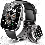 Csasan Smartwatch mit Telefonfunktion, 1,91' HD Touchscreen Smartwatch für Damen Herren Fitnessuhr mit Pulsuhr Schlafmonitor Schrittzähler Uhr 112+ Sportmodi Fitnessuhr für Android iOS, Schwarz
