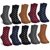 Mowenti socken damen 39-42 sportsocken strümpfe socks Damensocken bunte schwarz Streifen Punkte baumwollsocken 10 Paar Fünf-Farben