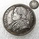 FKaiYin 1870 handgeschnitzte Münze - Italienische Gedenkmünze - Lira Unzirkulierte lustige Hobo-Nickel-tolle Gastgeschenke für Jungen/Mädchen/Erwachsene
