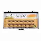 Haofy Künstliche Cluster Wimpern, 60 Stück pro Tray, Falsche Wimpern Extensions, 3D Volumen Wimpern für Mädchen Frauen Damen, in Verschiedene Längen von 6 mm bis 14 mm