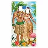 TOPJOWGA Party Dekoration Hawaii Luau Paar Foto Stütze, Fotohintergrund für Sommer Strand Thema