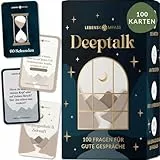 LEBENSKOMPASS® Deeptalk Kartenspiel für Paare, Freunde und Familie - Karten Spiel für Paare - Erzählt euch mehr über einander - Zum Vertiefen von Freundschaften und Beziehungen