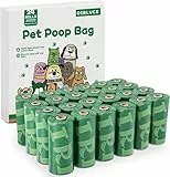 Dog Poop Bags 360 Zählt 100% Leckdichte & Extra Dicke Abfallbeutel für Wanderhunde Katzen Müll, Lavendel duftend