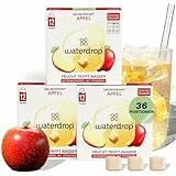 waterdrop® Microdrink Apfel - 36 Waterdrop Drops Würfel mit fruchtigem Apfel Geschmack - zuckerfreier Durstlöscher & Alternative zu Getränke-Sirup und Geschmackspulver - Flavour Drops mit Vitaminen