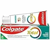 Colgate Zahnpasta Total Plus Gesunde Frische 75 ml – Zahnreinigung für einen gesunden Mund und 12 Stunden proaktiven Zahnschutz* – reinigt Zähne, Zahnfleisch, Wangen und Zunge