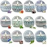 Yinuo Candle Geschenke für Frauen, Duftkerzen Geschenkset für Frauen, 12 * 2,5 Oz Sojawachs Aromatherapie Kerzen für Muttertag,Weihnachten,Geburtstag, Valentinstag, Bad, Yoga
