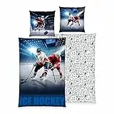 Klaus Herding GmbH Eishockey Bettwäsche Set 2tlg. 135x200 cm 100% Microfaser