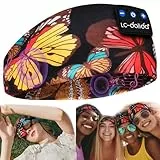 LC-dolida Schlafkopfhörer Bluetooth 5.4, Schlaf Stirnband Kopfhörer Headband Schlafmaske, Sportskopfhörer Musik schlafen Stirnband für Sport Training, Joggen, Yoga, Reisen
