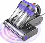Yassol Milbensauger, Milbenstaubsauger mit UV-Licht & Heißluft für Matratzen, 16Kpa Saugkraft/99,9% Allergen-Entfernung/550W Doppeltasse Handstaubsauger für Matratzen, Sofa, Teppiche, Kinderbett