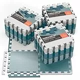 bemaxx Bodenschutzmatte Fitness - Sportmatte Fitnessmatte Gymnastikmatte Puzzlematte Yogamatte Turnmatte Trainingsmatte Spielmatte Fallschutzmatte Laufbandmatte - Gym Workout Pool Garage - 3er Set
