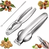 STFYUG Kastanien Schneider, Maroni Schneider, Maronen Schneider, Chestnut Opener, Edelstahl Kastanien Schneider, Maronizange Maronenzange, Nussknacker für Walnüsse, Kastanien, Nüsse (B)