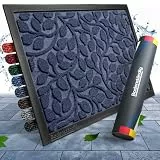 Bodenständig® Fußmatte außen und innen [robust] - Saubere Schuhe Dank geriffelter Oberseite - Perfekte Größe 40x60cm Schwarz - Fussmatte aussen Türmatte Haustür fussabstreifer innen Door mat