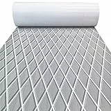 KXKZREN Eva-Schaum Boot Bodenbelag selbstklebend 6mm dick Anti-Rutsch Marine Bodenbelag Matte 238.4x111.6 cm Rauten-Muster Bootsboden für Jachten Motorboot Wohnmobil Kühleraufsätze Fischerboot