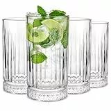 Cambareign 460ml Highball-Gläser, 6 Stück Trinkgläser Cocktailgläser set, Klarglas-Wassergläser ideal für Cocktails, Whisky, Limonade, Tee, Wasser, Geschenk
