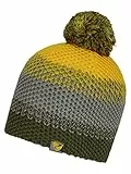 Ziener Unisex Kinder Ishi Bommel M tze gestrickt Fleece Futter dreifarbig, gray seal, S EU