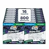 Foxy Happy Hour | Doppellagige Servietten | 16 Packungen à 50 Stück à 33 x 33 cm | FSC zertifiziert | 100% erneuerbare elektrische Energie | recycelbare Verpackung aus recyceltem Kunststoff