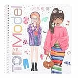 Depesche 13804 TOPModel Dress Me Up - Stickerbuch mit 24 Seiten vorgedruckter Model Motive zum Selbstgestalten, inkl. 11 Stickerbogen