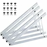 Warmfay Solarmodul Halterung 1305MM, 2 Paar 52'' Halterung für Solarpanel, PV Aufständerung Flachdach Einstellbarer Winkel 30-41°, Alu PV Modul Halterung für Balkon Wandmontage Gartenhaus Wohnmobil