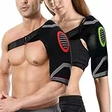 SUMCNU 2 Pcs Schulterbandage Für Herren Frauen Schulterstütze Schulter Bandage Verstellbar Komfortabel & Leicht Entwickelt Zur Linderung Von Schulterschmerzen Geeignet Für Die Linke & Rechte Schulter