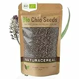 Chia Samen Bio 1 kg – Naturacereal® Bio Chiasamen – Vegan, glutenfrei & ballaststoffreich – Hochwertiges Superfood mit Omega-3 & pflanzlichem Protein – perfekt für Smoothies, Müsli & Backen