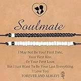 CheersLife Seelenverwandte Armbänder - Passende Paare Für Fernbeziehungen, Jahrestag, Valentinstag - Schmuck Geschenke Für Ihn Und Sie, Freund, Freundin, Mann, Frau