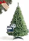 150 cm Künstlicher Weihnachtsbaum aus 100% PVC – Dicht & Formstabil mit 600 Zweigen (Ø 90 cm), Schnellaufbau-System, Schwer Entflammbar
