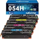 MYCARTRIDGE 054H Toner Kompatibel für Canon 054 054H Toner für Canon i-SENSYS MF641CW MF643CDW MF645CX LBP621cw LBP622cdw LBP623cdw CRG-054H CRG-054 (4-Pack Schwarz Cyan Gelb Magenta)