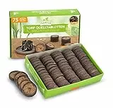 FLORTUS – Torf Quelltabletten aus Sphagnum Torf mit NPK Dünger – 75 Stück (36 mm) Quelltabs biologisch abbaubar – Alternative zu Torfquelltöpfen – torfhaltige Anzuchterde zur Pflanzen Anzucht