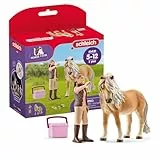Schleich Horse Club | Pferdepflegerin mit Island Pony Stute 41431 | Set aus Pony, Pflegerin & Zubehör | tolles Geschenk für Mädchen und Jungen | Spielzeug ab 5 Jahren | 5 Teile | exklusiv bei Amazon