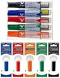 PILOT V-Board Master, Whiteboardmarker (Keilspitze + 5 Refill)