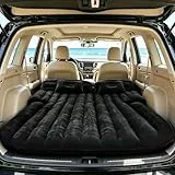 Icelus Auto Matratze SUV Luftmatratze with Luftpumpe 195 * 130 * 15 cm Aufblasbare Camping Kombi Luftbett für Auto Rücksitz Dickere Kofferraum Matratze Bett für Camping Outdoor Traveling