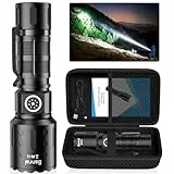 Banral Taschenlampe LED Aufladbar, LED Taschenlampe Extrem Hell kleine Taschenlampen mit Speicherfunktion, 6 Lichtmodi Zoombare Wasserdicht Flashlight Torch für Outdoor, Notfäll (1, Schwarz)