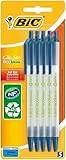 BIC Druckkugelschreiber ECOlutions Clic Stic, 1.0 mm, Blister à 5 Stück, blau