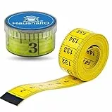 2 in 1 - Maßband 150 cm - Präzises Messen - Schneidermaßband cm + INCH Massband - Aufbewahrungsbox