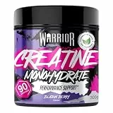 Warrior Creatin Monohydrat Pulver 300 g (100 Portionen) – Reines Kreatin Monohydrat, Creatine Monohydrate Pulver für Muskelaufbau & Kraft, Mikronisiertes Creatin Pulver, vegan – Blazin Berry