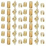 FRCOLOR 40st Perücke Dreadlocks Zubehör Accessoires Damen Zöpfe Einclipsen Haarklammern Goldringe Für Haare Haargummis Haarschmuck Für Frauen Dread-clips Helfyre Legierung Golden