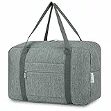 Narwey 20L Ryanair Handgepäck 40x30x20, Ryanair Handgepäck Tasche 40x20x25 Faltbare Klein Reisetasche Handgepäck Damen & Weekender Damen Herren (Grau)