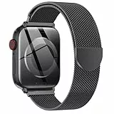 OULUOQI Ersatzarmband Kompatibel mit Apple Watch Armband 40mm 42mm 41mm 38mm 46mm 45mm 44mm Damen Herren, Einstellbar Edelstahl Metall Armbänder für iWatch Series 11 10 9 8 7 6 5 4 2 SE 3 Ultra 3
