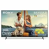 Sony BRAVIA 3 - Direct LED 50 Zoll Fernseher (K50S32), X-Balanced Speaker, Dolby Vision/Atmos, IMAX Enhanced, Google TV (2025), Google Cast, Apple AirPlay 2, Eco Dashboard 2, Game Menu 2, Smart TV
