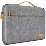DOMISO 15.6 Zoll Laptoptasche Laptop Tasche Hülle Notebook Sleeve Case Kompatibel mit 16 zoll MacBook Pro M4 M3 M2/Pro Max,MacBook Pro M2,15-16 zoll Dell,Lenovo,Laptophülle Damen mit Griff,Grau