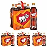 Mezzo Mix Cola Orange – koffeinhaltiges Erfrischungsgetränk mit fruchtigem Cola-Mix-Geschmack – 6x 1,25L Einweg PET Flaschen – Vorratspack (Packung mit 4)