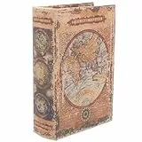 Cabilock Vintage Fake Book Box, Retro Buch Schmuckkasten Schmuckbox in Buchform, ÖFfnbar, Distressed Design, Perfekt FüR Schmuck Und Dekoration