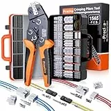 Preciva Crimpzange Set mit Aufbewahrungskoffer - 1565 tlg 29 Arten 0,08-1,5mm² 2,5mm-2,54mm Stecker Set, JST-PH Stecker, KF2510, Dupont, JST, ATX, SATA für Heimwerker und industrieller Bedarf