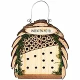 Gardigo Insektenhotel für Bienen und Marienkäfer aus Holz | Nistkasten zum Aufhängen für Garten und Balkon