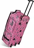 normani Leichte robuste Sport und Reisetasche 80-120 Liter - Trolley wasserabweisend reißfest leicht zu reinigen - 2 Rollen verstärkter Boden Einhorn Pink / 80 Liter XXL