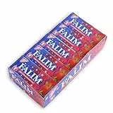 Falim Kaugummi Çilek Sakiz – 20 Einzelpackungen à 5 Stück (100 Stück) – zuckerfreier Kaugummi mit Erdbeergeschmack – türkischer Klassiker im rosa-blauen Design – langanhaltend & zahnschonend