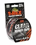 T-Rex 820-48 Klebeband Transparent – Flexibles Panzertape für unsichtbare Reparaturen & Fixierungen – Wetterfest & Vielseitig – 48mm x 8,2m