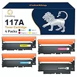 ColorKing Kompatibel für HP 117A Toner Set Toner für HP Color Laser MFP 179fwg 178nwg 150nw 179fnw 178nw 150a W2070A W2071A W2072A W2073A Tonerkartusche (Schwarz Cyan Gelb Magenta 4er-Pack)