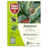 Protect Garden Knock-Out Schneckenkörner 1kg - Kampf gegen Schnecken und Hüttenschnecken im Ziergarten, Kübelpflanzen und Gemüsegarten - Schnecken bekämpfen, wirkt sofort, 14 Tage regenfest