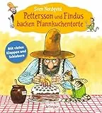 Pettersson und Findus backen Pfannkuchentorte: Mit vielen Klappen und Schiebern | Pappbilderbuch zum Mitmachen mit lustiger Geburtstags-Geschichte von Sven Nordqvist für Kinder ab 2 Jahren